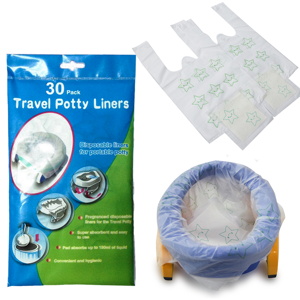 Disposable Potty Liner with Absorbent Pad